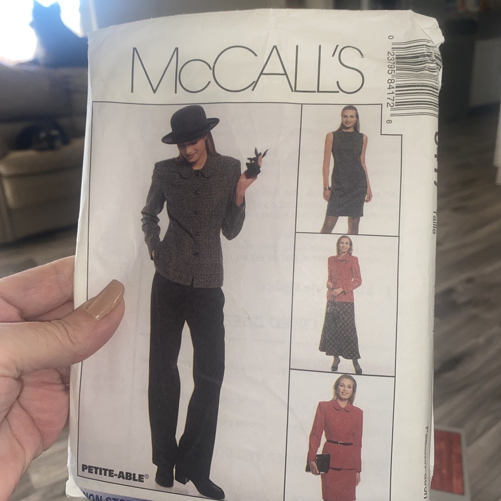8417 UNCUT McCalls SEWING Pattern Misses Lined Jacket Dress Pants Skirt 10-14